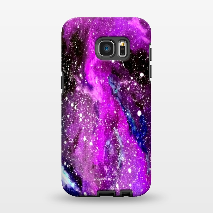 Galaxy S7 EDGE StrongFit Ultraviolet Galaxy by Gringoface Designs