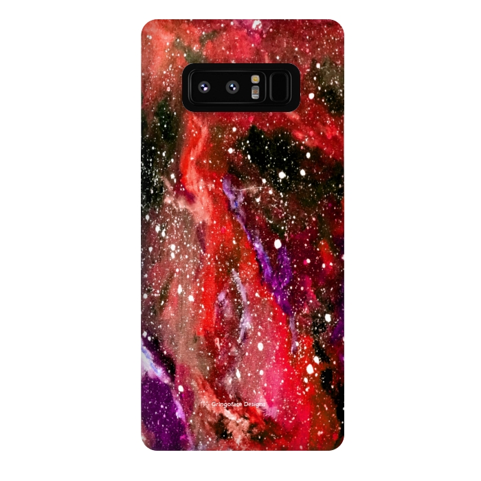Galaxy Note 8 StrongFit Red Galaxy by Gringoface Designs