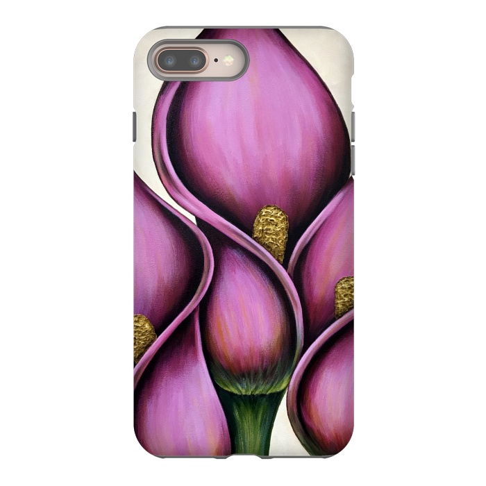 iPhone 7 plus StrongFit New Pink Calla Lilies by Denise Cassidy Wood