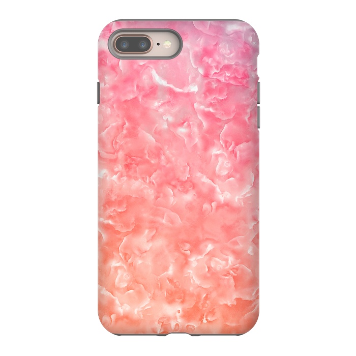 iPhone 7 plus StrongFit Pink Mother of Pearl Pattern by  Utart