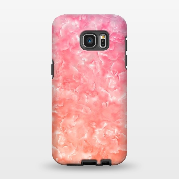 Galaxy S7 EDGE StrongFit Pink Mother of Pearl Pattern by  Utart