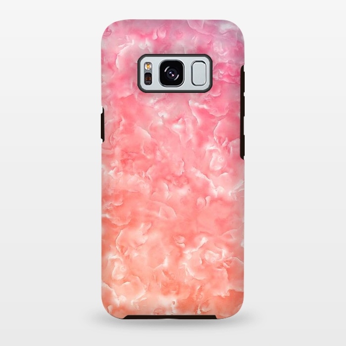 Galaxy S8 plus StrongFit Pink Mother of Pearl Pattern by  Utart