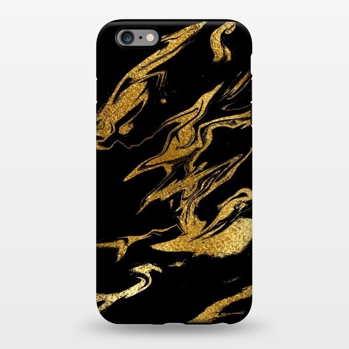 iPhone 6/6s plus StrongFit Black and Gold Luxury Marble by  Utart