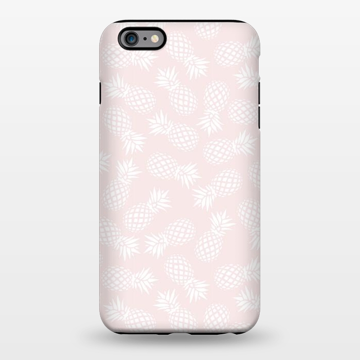 iPhone 6/6s plus StrongFit Pineapple pattern on pink 022 by Jelena Obradovic