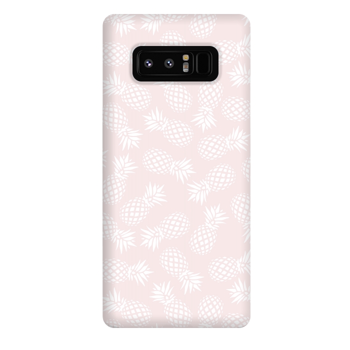 Galaxy Note 8 StrongFit Pineapple pattern on pink 022 by Jelena Obradovic