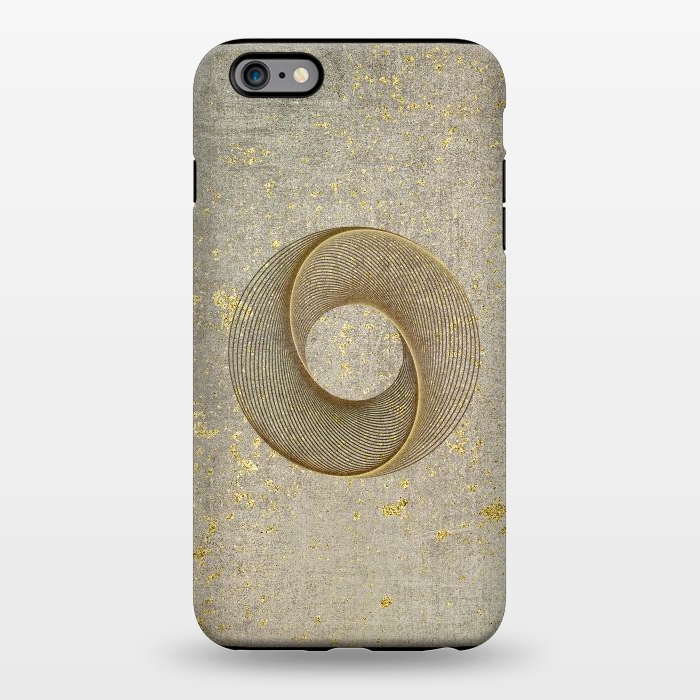 iPhone 6/6s plus StrongFit Golden Line Art Circles 2 by Andrea Haase