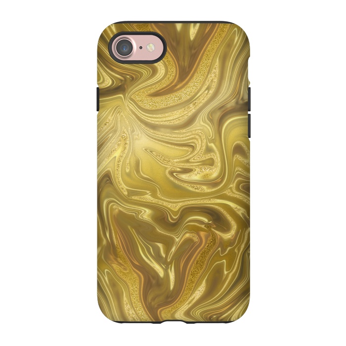 iPhone 7 StrongFit Liquid Gold by Andrea Haase