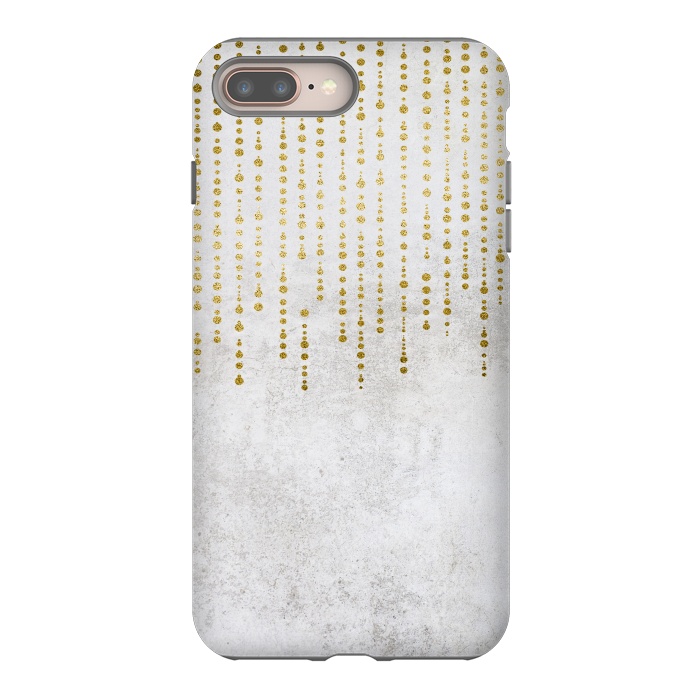 iPhone 7 plus StrongFit Golden Rhinestone Embellishment by Andrea Haase