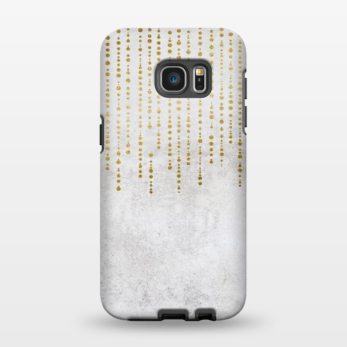 Galaxy S7 EDGE StrongFit Golden Rhinestone Embellishment by Andrea Haase