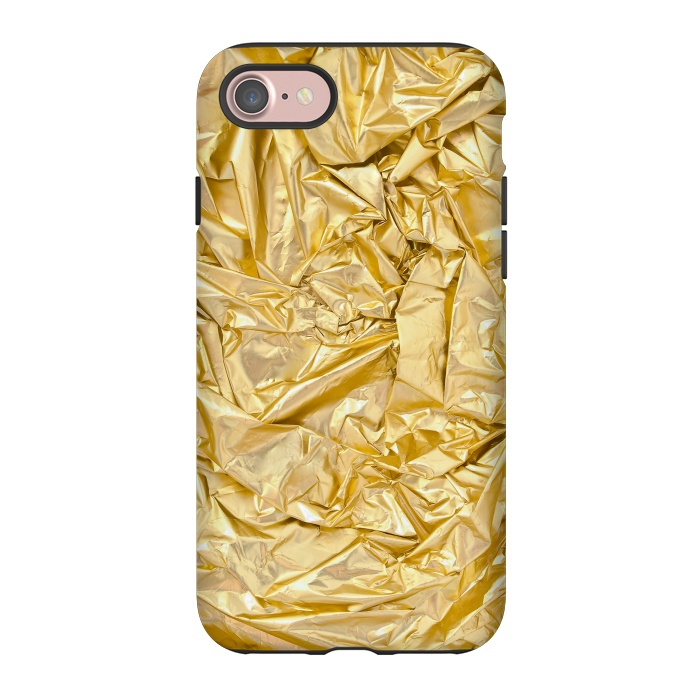 iPhone 7 StrongFit Golden Metal Foil by Andrea Haase