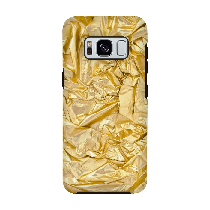 Galaxy S8 StrongFit Golden Metal Foil by Andrea Haase