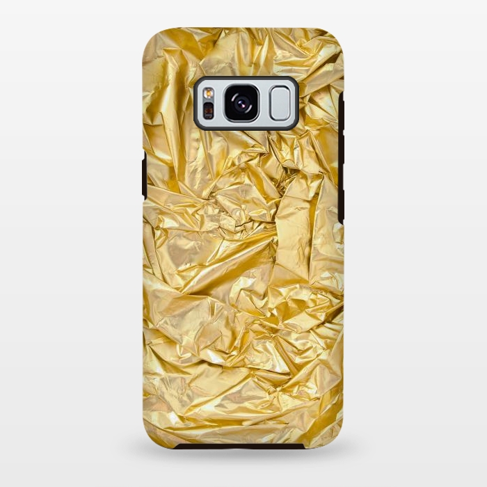 Galaxy S8 plus StrongFit Golden Metal Foil by Andrea Haase