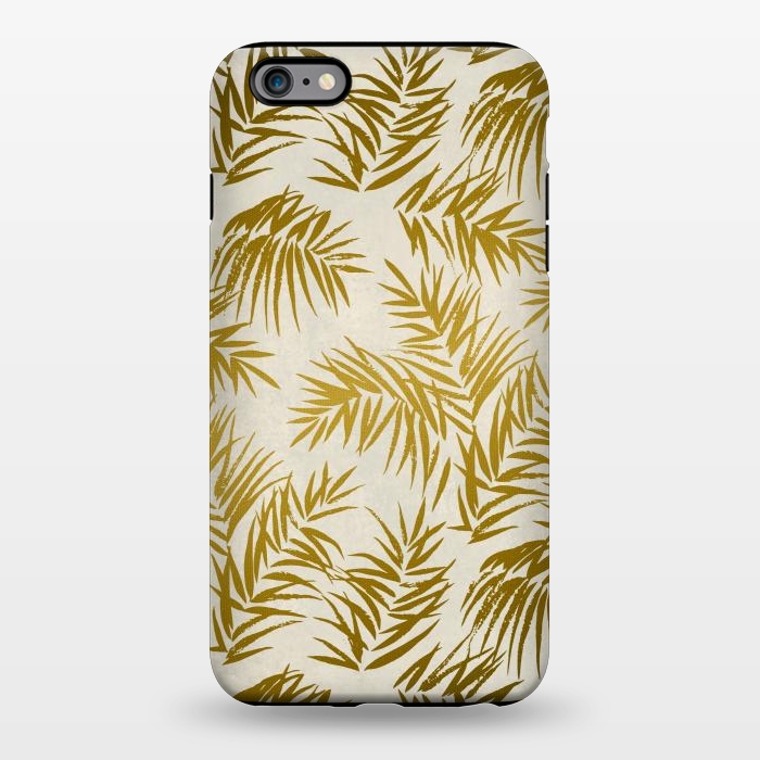 iPhone 6/6s plus StrongFit Golden Palm Leaves 2 by Andrea Haase