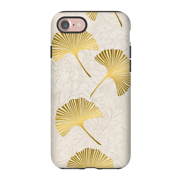 iPhone 7 StrongFit Golden Gingko Leaves by Andrea Haase