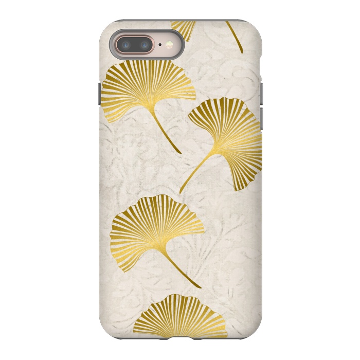 iPhone 7 plus StrongFit Golden Gingko Leaves by Andrea Haase