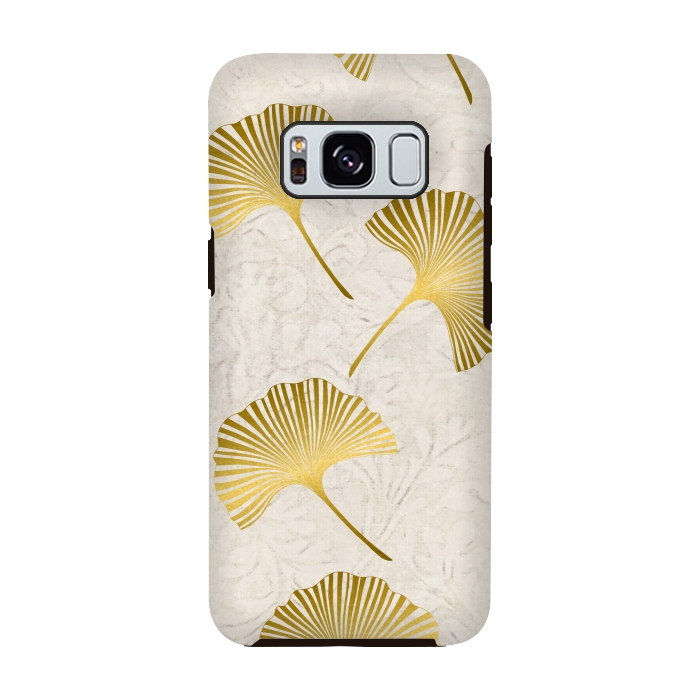 Galaxy S8 StrongFit Golden Gingko Leaves by Andrea Haase