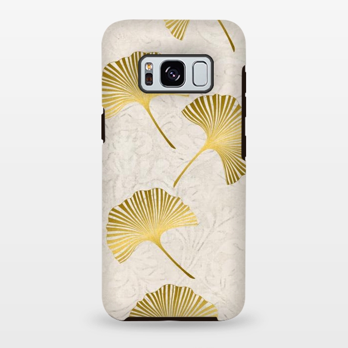 Galaxy S8 plus StrongFit Golden Gingko Leaves by Andrea Haase