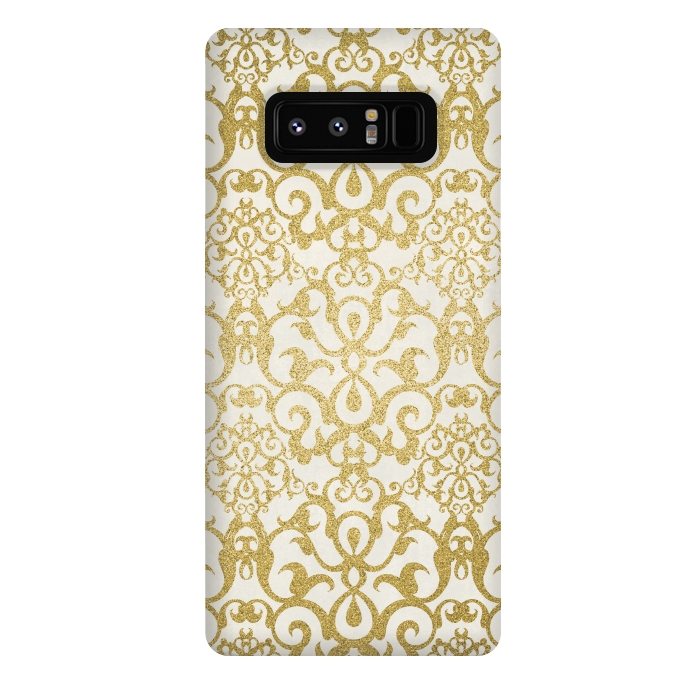 Galaxy Note 8 StrongFit Golden Ornament Elegance by Andrea Haase