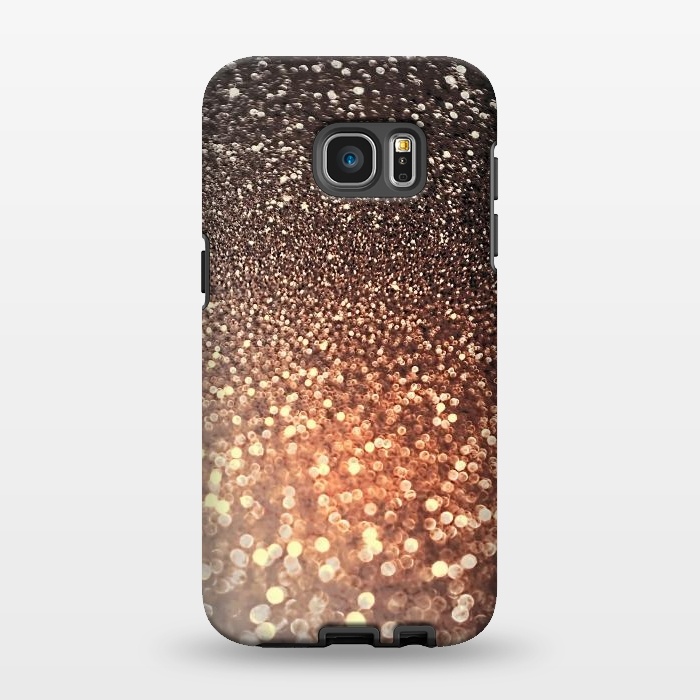 Galaxy S7 EDGE StrongFit Cappuccino Glitter by  Utart