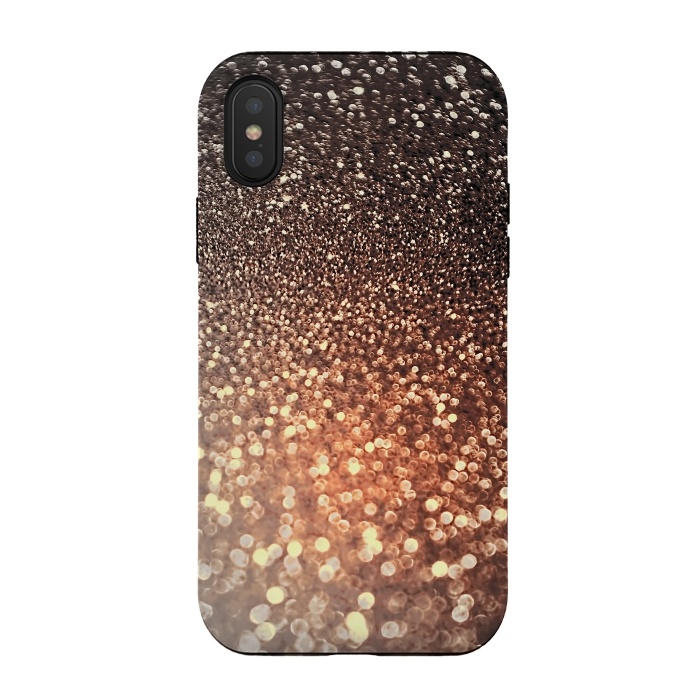 iPhone Xs / X StrongFit Cappuccino Glitter by  Utart