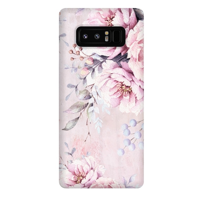 Galaxy Note 8 StrongFit Vintage roses and Peonies by  Utart