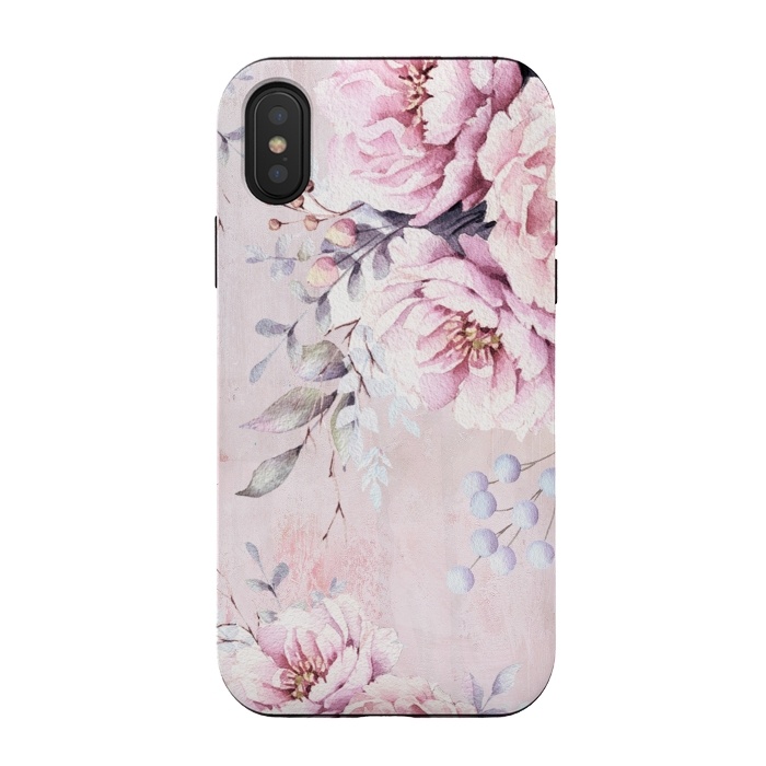 iPhone Xs / X StrongFit Vintage roses and Peonies by  Utart
