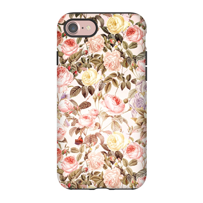 iPhone 7 StrongFit Vintage Roses Pattern by  Utart