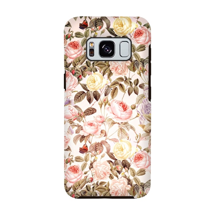 Galaxy S8 StrongFit Vintage Roses Pattern by  Utart