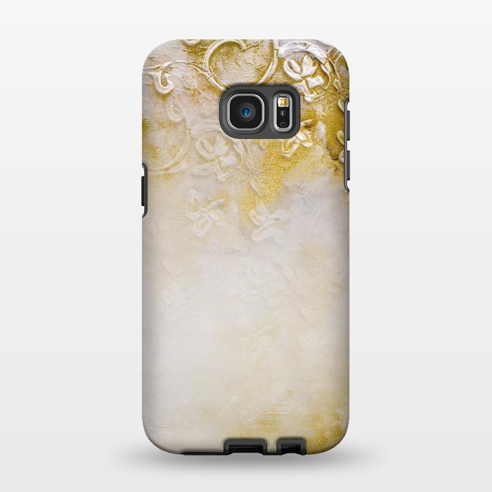 Galaxy S7 EDGE StrongFit Artwork Golden Texture by Andrea Haase