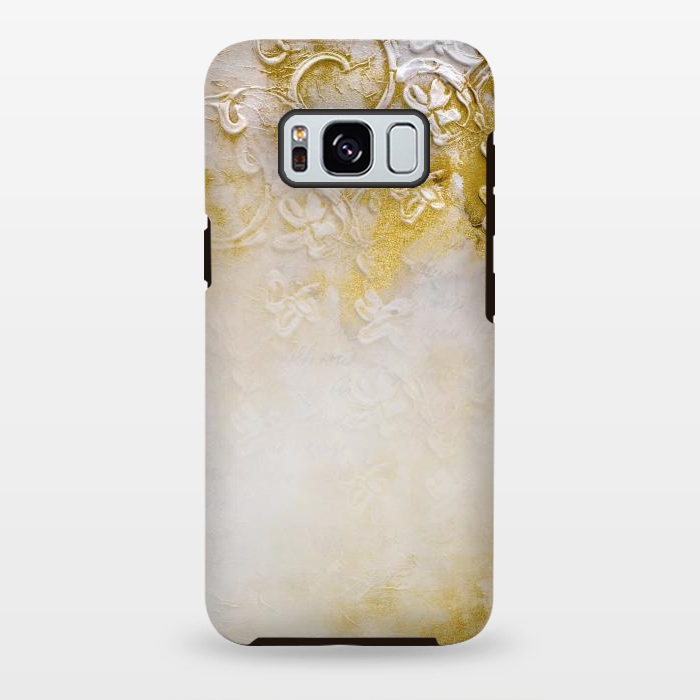 Galaxy S8 plus StrongFit Artwork Golden Texture by Andrea Haase