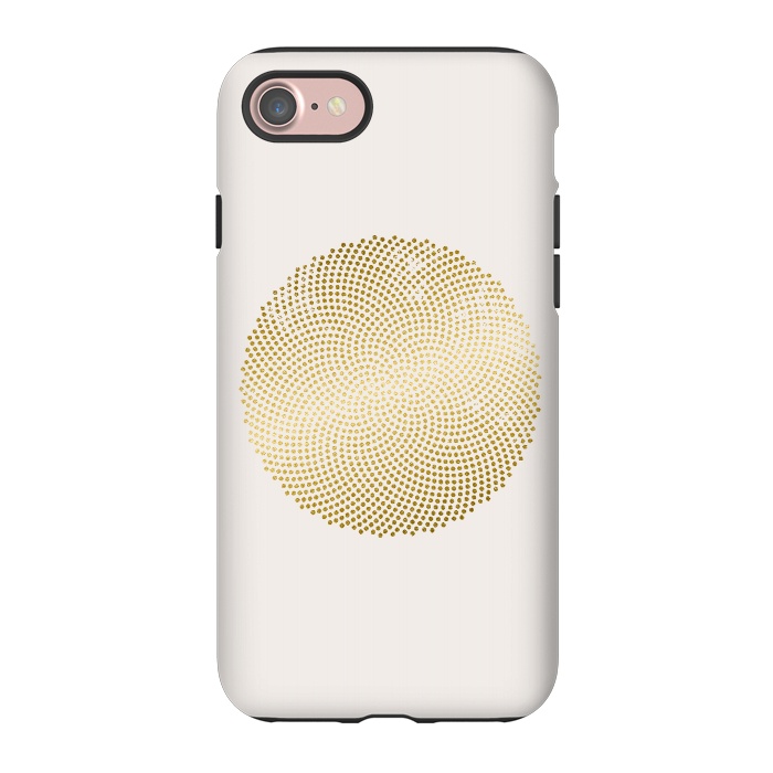 iPhone 7 StrongFit Golden Ornament Off White by Andrea Haase