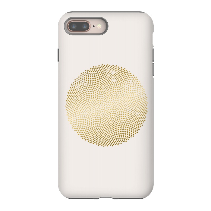 iPhone 7 plus StrongFit Golden Ornament Off White by Andrea Haase