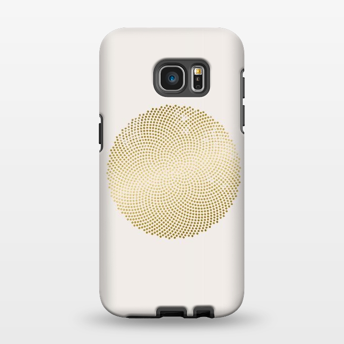 Galaxy S7 EDGE StrongFit Golden Ornament Off White by Andrea Haase