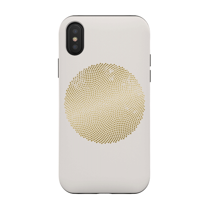 iPhone Xs / X StrongFit Golden Ornament Off White by Andrea Haase