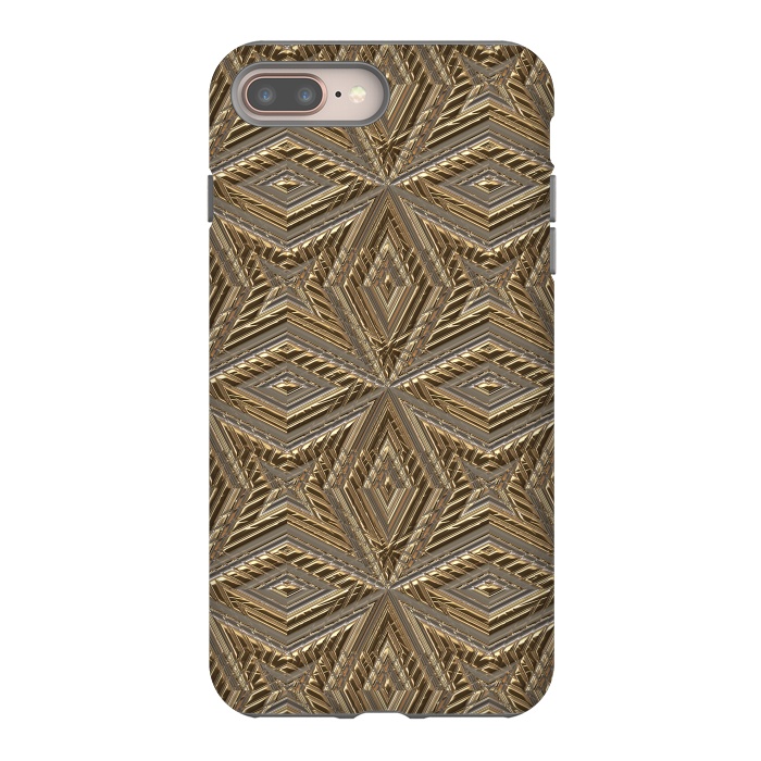 iPhone 7 plus StrongFit Golden Embossed Ornaments by Andrea Haase