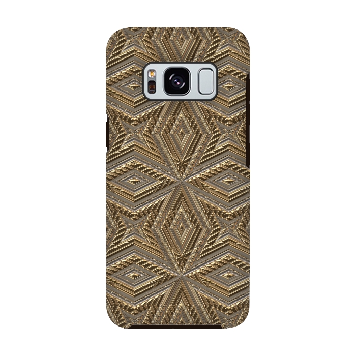 Galaxy S8 StrongFit Golden Embossed Ornaments by Andrea Haase