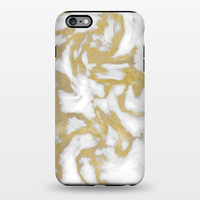 iPhone 6/6s plus StrongFit White Gold Faux Marble by Andrea Haase