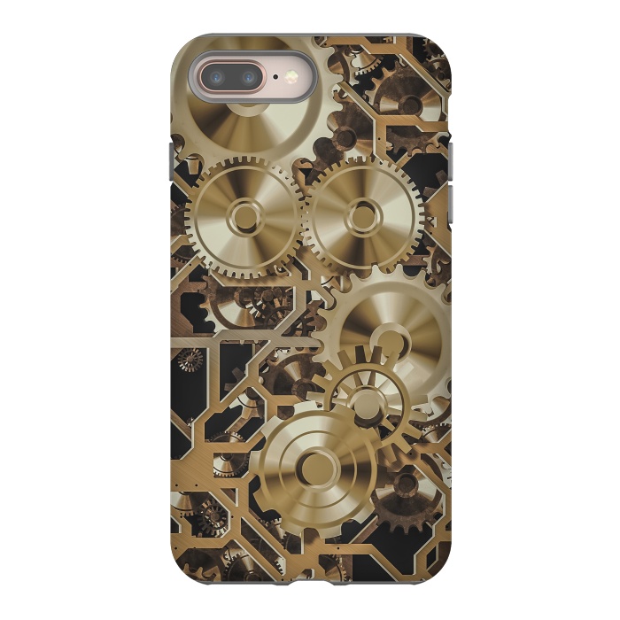 iPhone 7 plus StrongFit Steampunk Gold by Andrea Haase