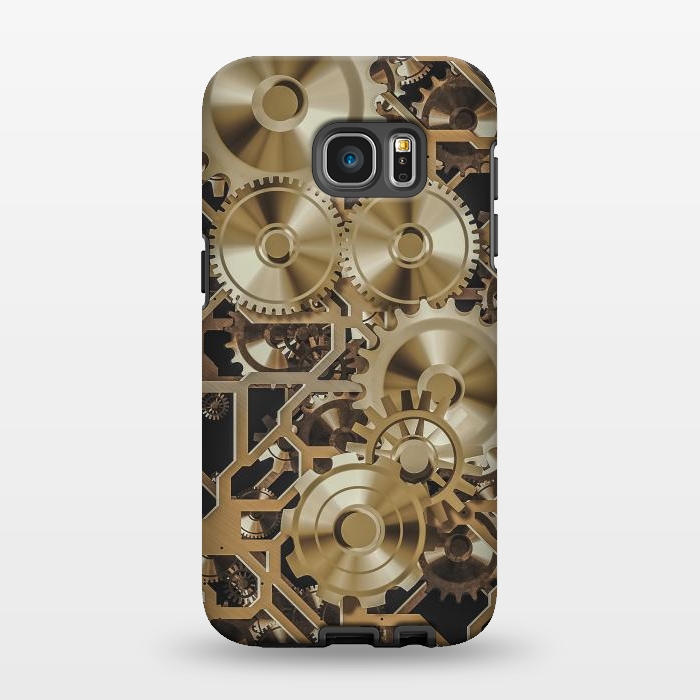 Galaxy S7 EDGE StrongFit Steampunk Gold by Andrea Haase