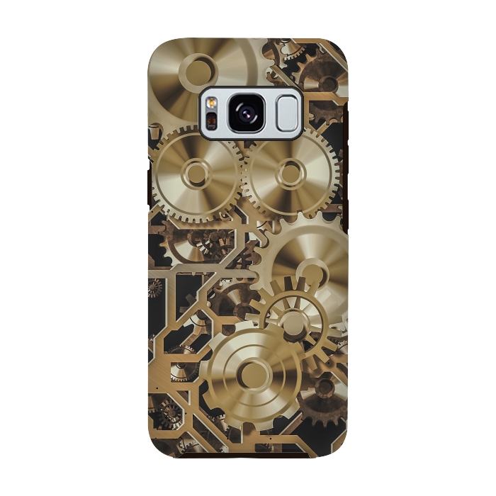 Galaxy S8 StrongFit Steampunk Gold by Andrea Haase