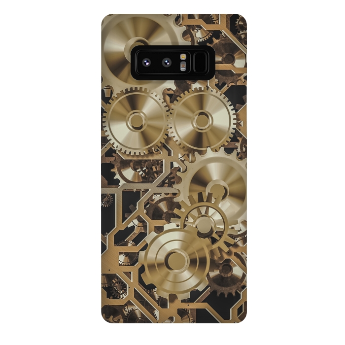 Galaxy Note 8 StrongFit Steampunk Gold by Andrea Haase