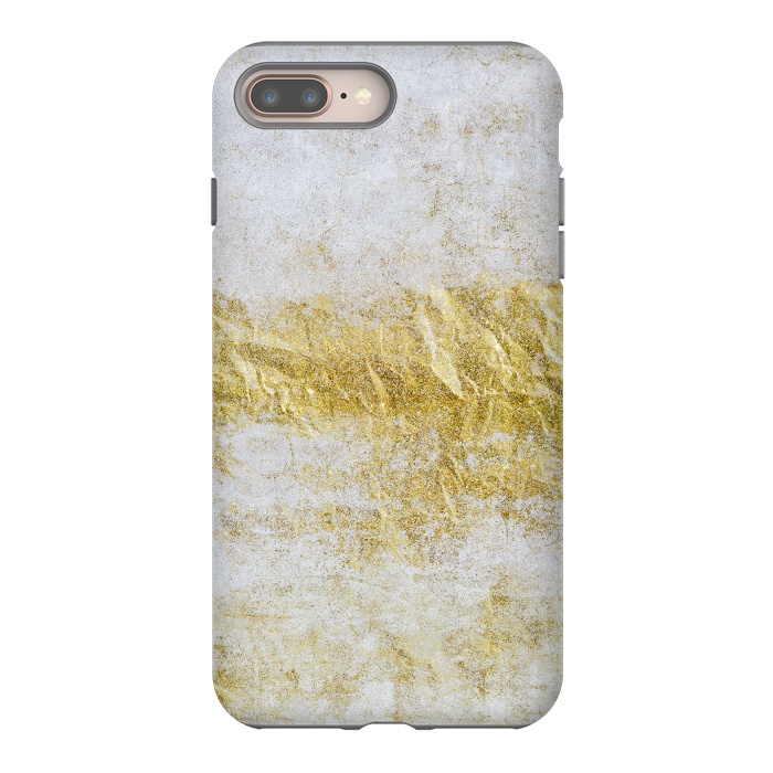 iPhone 7 plus StrongFit Concrete And Gold 2 by Andrea Haase