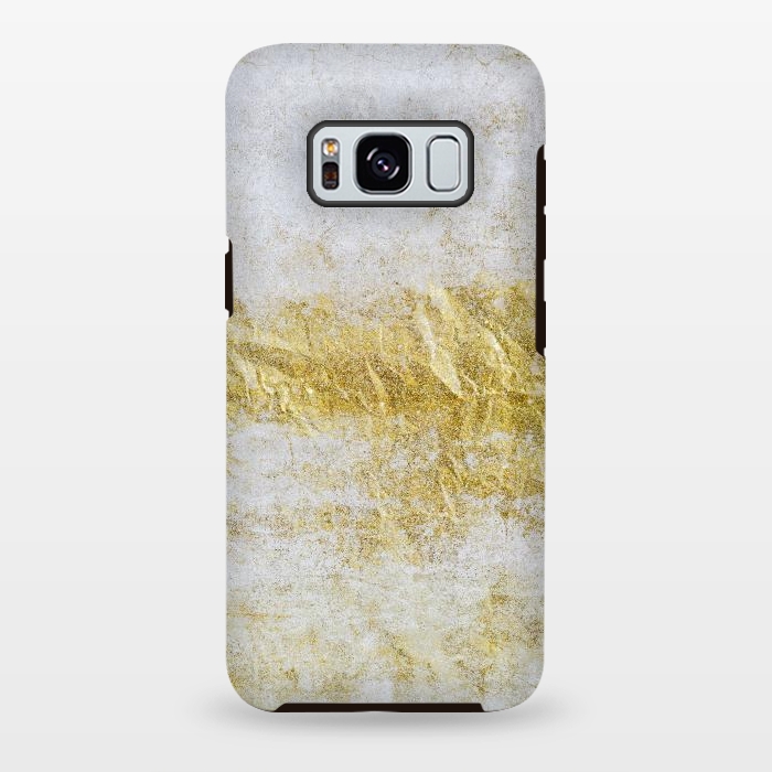 Galaxy S8 plus StrongFit Concrete And Gold 2 by Andrea Haase