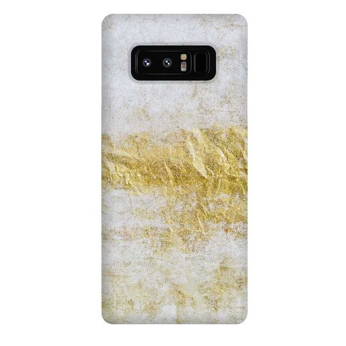 Galaxy Note 8 StrongFit Concrete And Gold 2 by Andrea Haase