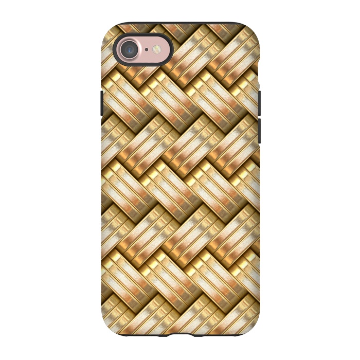 iPhone 7 StrongFit Golden Weave by Andrea Haase