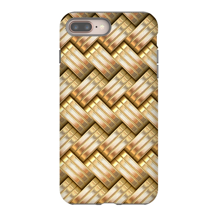 iPhone 7 plus StrongFit Golden Weave by Andrea Haase