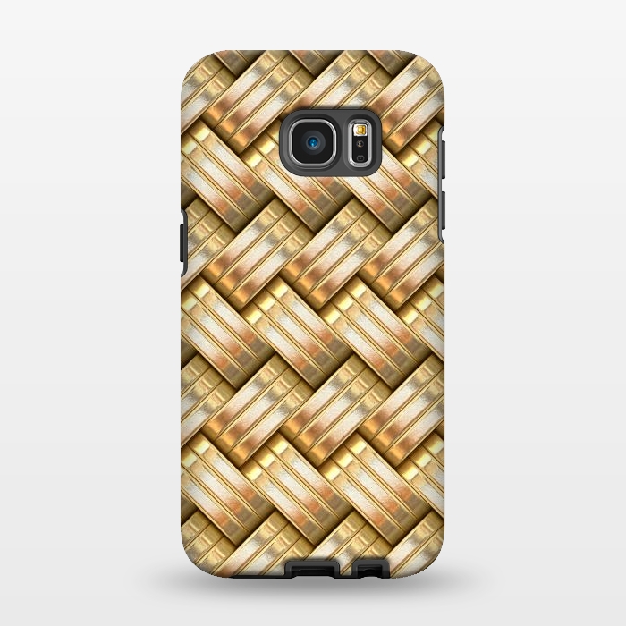 Galaxy S7 EDGE StrongFit Golden Weave by Andrea Haase
