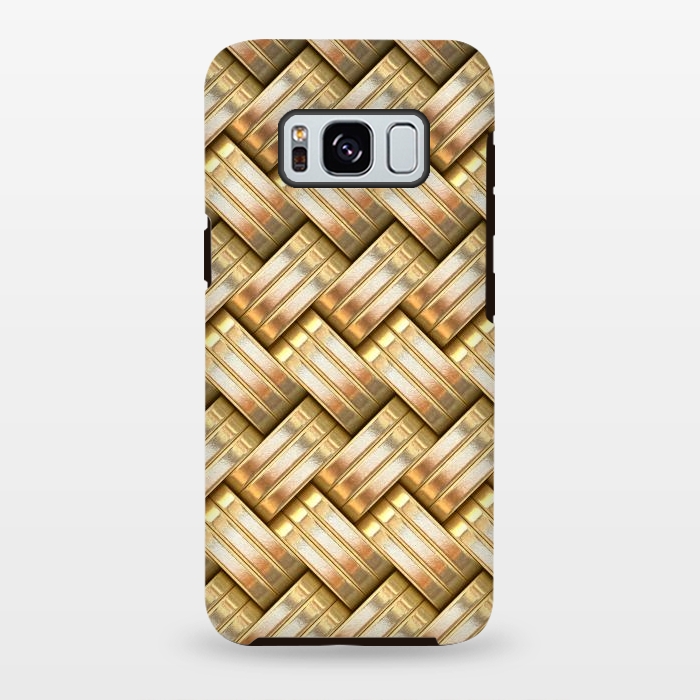 Galaxy S8 plus StrongFit Golden Weave by Andrea Haase