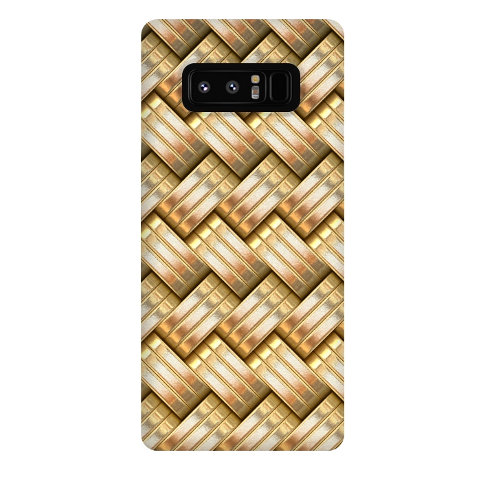 Galaxy Note 8 StrongFit Golden Weave by Andrea Haase