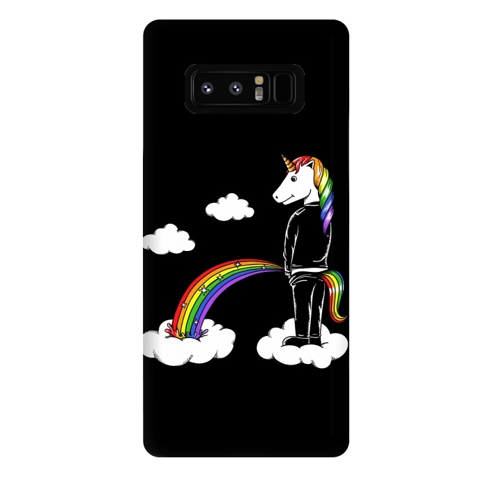 Galaxy Note 8 StrongFit Unicorn Rainbow by Coffee Man